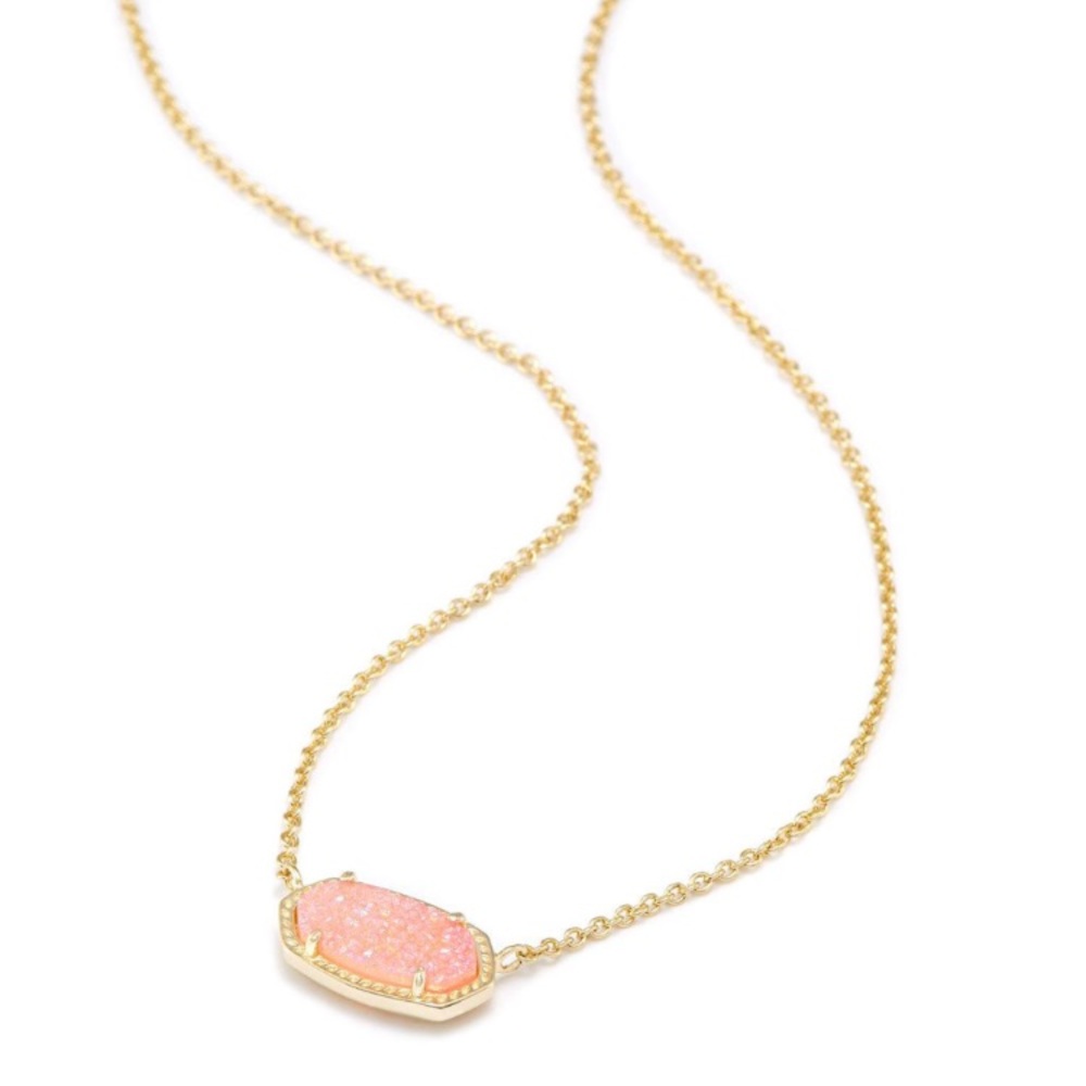 Kendra Scott Elisa necklace in Light Pink Drusy